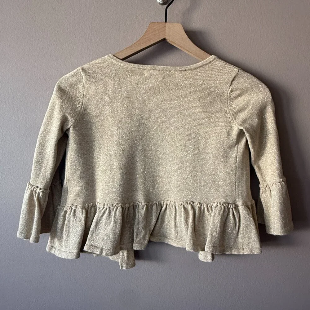 Youth Girl's L Lilly Pulitzer Gold Langley Sweater